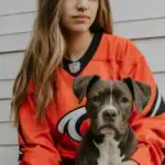 Person,With,Dog,And,Cincinnati,Bengals,Jersey